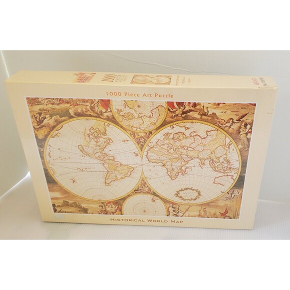 Jigsaw Art Puzzle Historical World Map 1000 pc 50x75 cm Tomax 100-108 Globe New - Picture 1 of 8